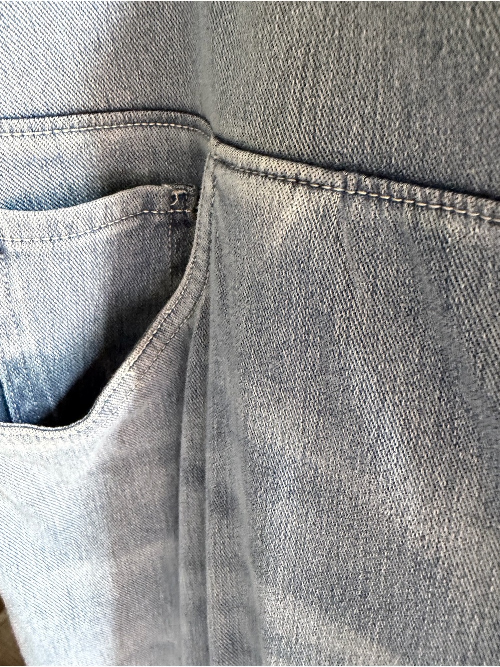 Halara Light Blue Women’s Wide-Leg Jeans IF YOU KNOW YOU KNOW THE COMFORT - Picture 2 of 4